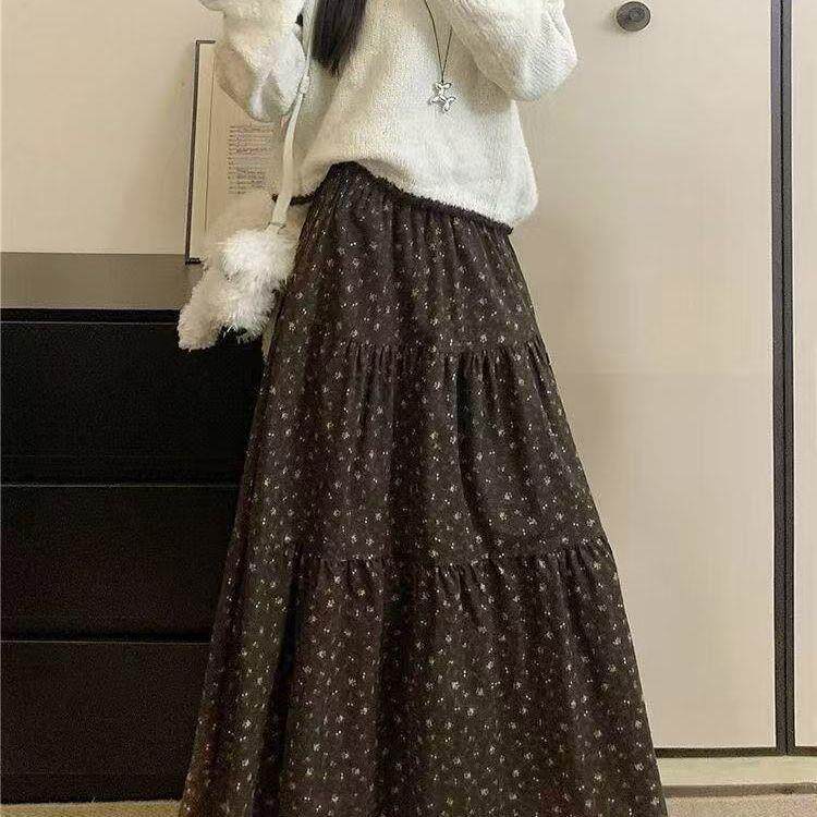 文艺复古森系温柔碎花半