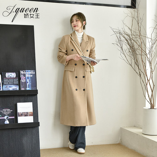 娇女王气质毛呢西装大衣