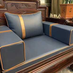 新中式高档红木沙发扶手枕定制实木家具搭配古典时尚罗汉床飘窗