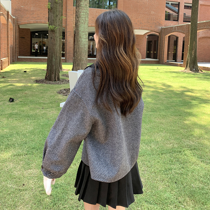 【新款已出货】洋气时髦感拼色毛呢外套C161-6888-P145-K198,女装毛呢外套,2C161