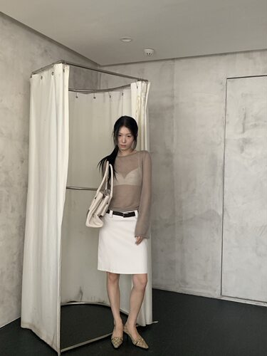【saidtome】早秋修身显瘦长袖针织毛衫女 内搭打底衫6042
