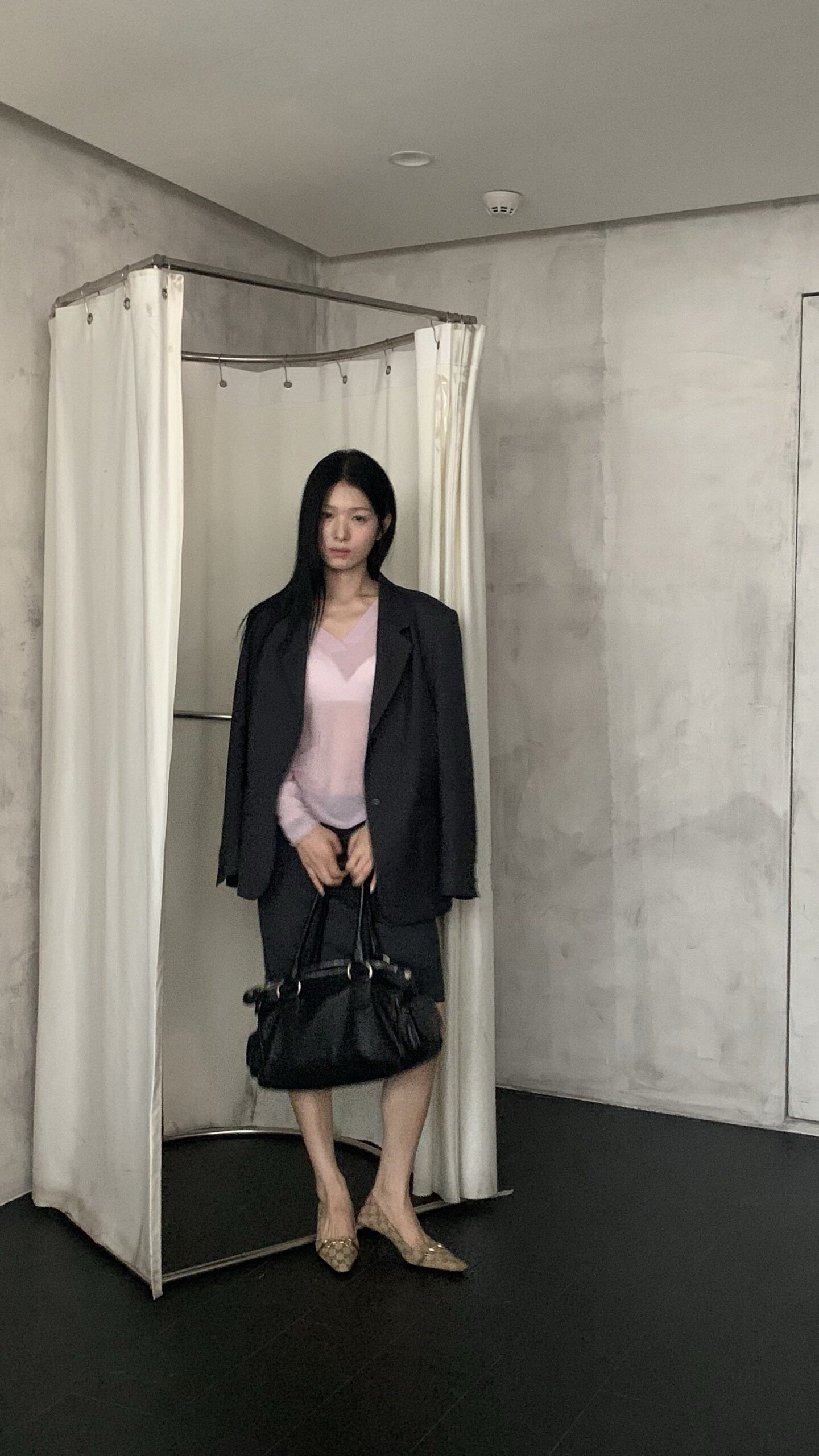 【saidtome 】极简主义秋冬新款韩版小个子休闲西服套装上衣6037