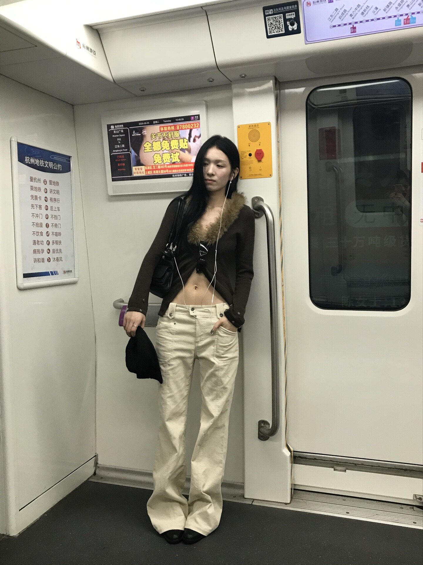【saidtome】早秋复古全棉灯芯绒微喇 高腰百搭长款裤子6050