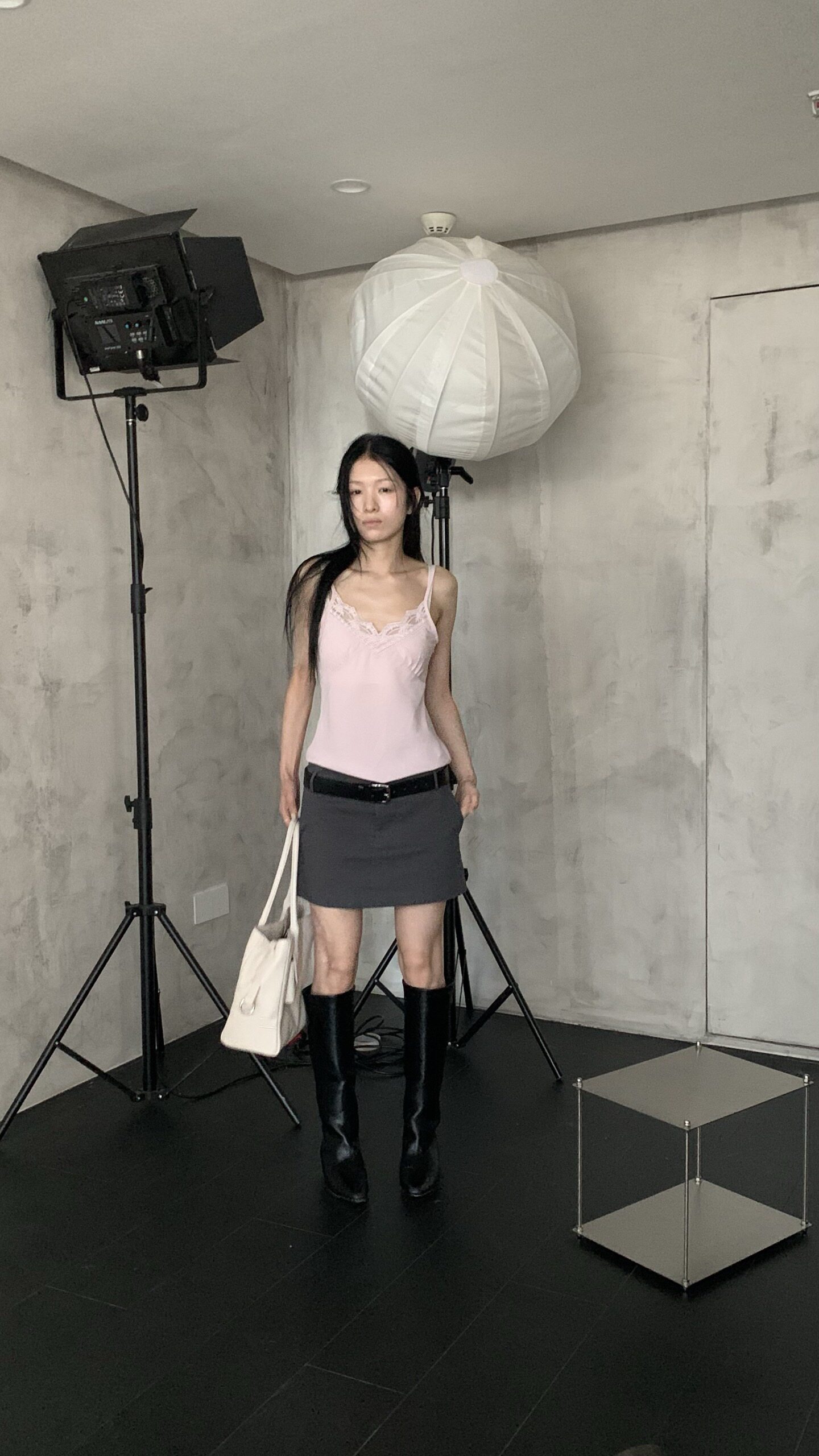 【saidtome】莫代尔蕾丝V领吊带女 内搭 SAI6048