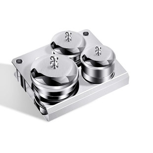 不锈钢罐杯 容器 3件套 水晶液粉杯子带盖分装 美甲水晶杯三件套