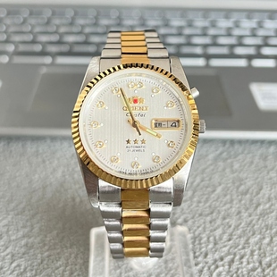 手表 三星手表精钢防水复古日志男士 正品 日本双狮全自动机械表原装