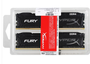 Fury系列 DDR4 2400 金士顿 8GBx2 骇客神条 16G Kingston