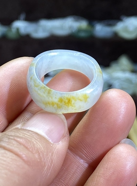 和田玉青花籽料卡17满皮洒金皮随型戒指复古风文玩珠串跑圈挂饰