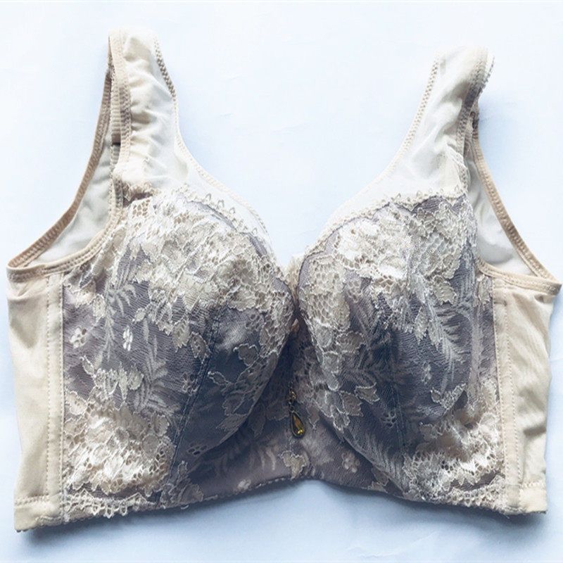 背心式抹胸防走光薄杯大胸显小文胸罩聚拢调整型收副乳女内衣1807