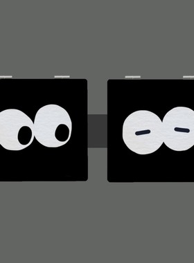 “黑色素增加”系列化妆镜小众搞怪表情小镜子可爱调皮学生随身镜