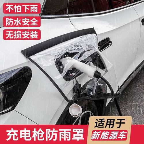 适用于比亚迪海豚充电枪防雨罩新能源充电口防水海鸥byd改装件