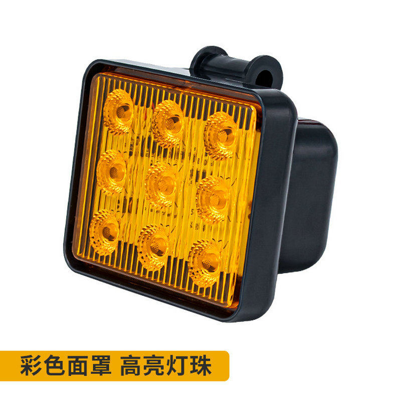 高亮货车爆闪LED警示灯12-80V通用皮卡车拖挂车房车防水后尾灯9珠