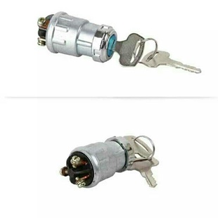汽车点火开关钥匙启动锁JK423农用工程叉车发电机起动开关锁三线