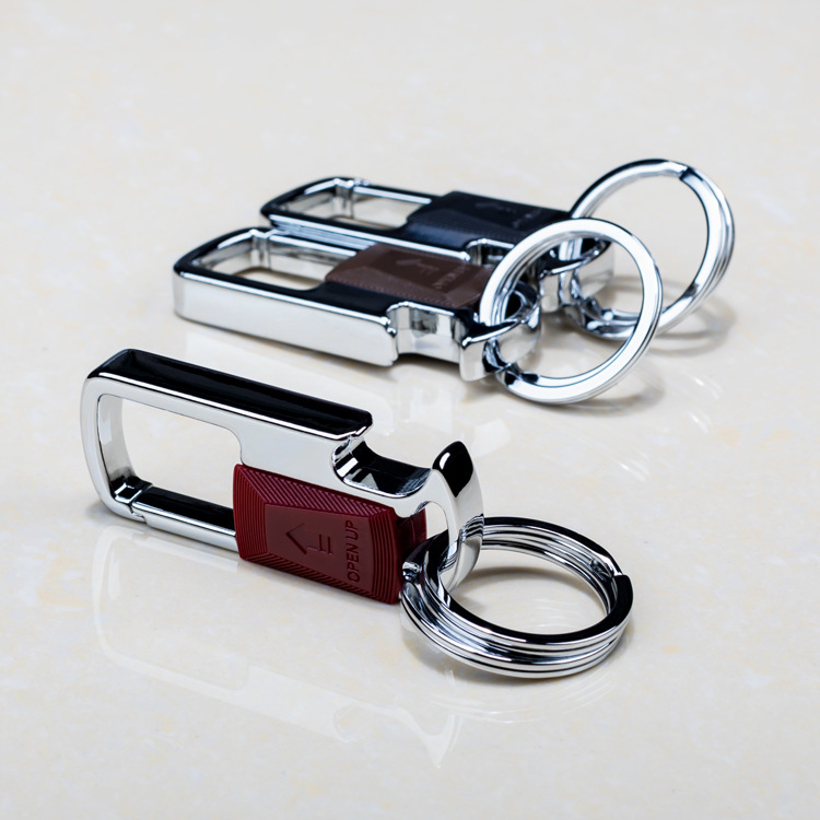金属钥匙扣腰挂汽车钥匙链圈挂件开瓶器定创意礼品制logo8007