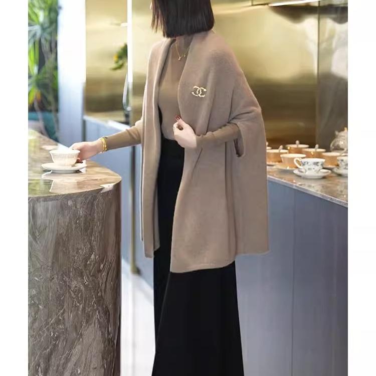 冬季上流社会名媛气质女神范高级感正式场合轻熟风针织连衣裙套装