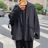 910A港风春秋新款纯色休闲情侣jk西装西服男女，男装西服，星座910A