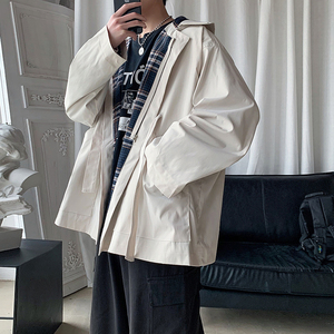 910A L11 秋季新款纯系男士宽松休闲外套夹克图片
