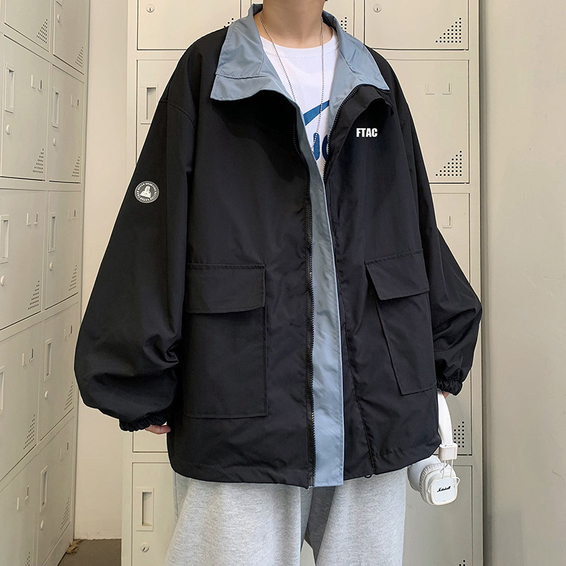 910A Y53 秋季男士宽松休闲外套情侣百搭夹克图片