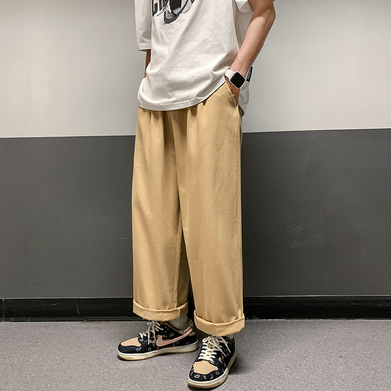 910A K42 P48 秋季男士纯系宽松直筒休闲裤图片
