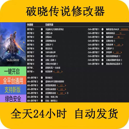 破晓传说传奇STEAM/EPIC正版游戏修改器科技辅+助工具不含游戏