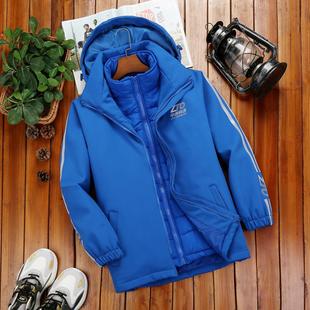 中通圆通韵达快递工作服物流秋冬装加绒冲锋衣长外套来图定制logo