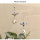 耳钉耳环耳夹 原创设计琉璃陶瓷不撞款 无厘头 自由小鸟