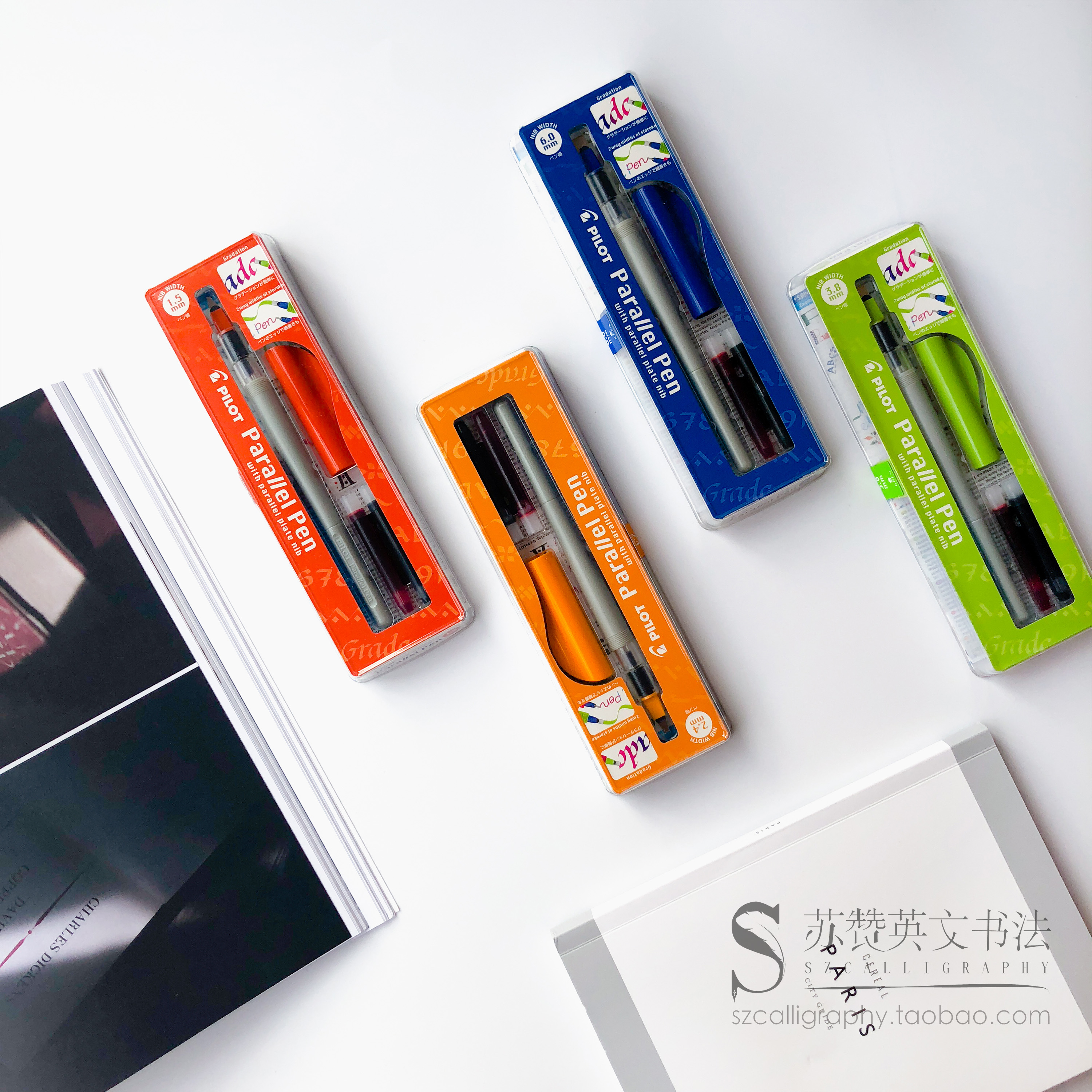 【百乐平行笔】英文书法哥特体意大利体安瑟尔体圆体花体艺术字