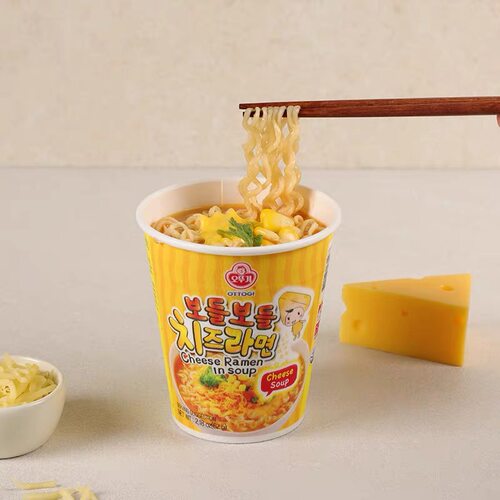 韩国进口OTTOGI不倒翁芝士拉面杯装泡面条方便面食奶酪宵夜速食碗