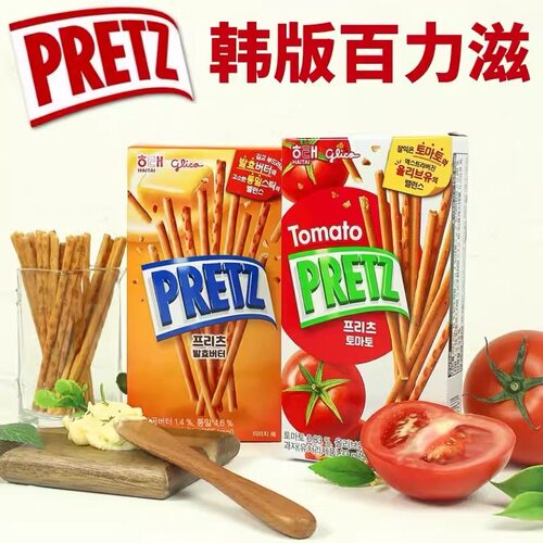 儿童零食韩国饼干棒条百力滋