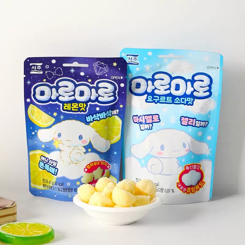SEOJU进口韩国西洲玉桂狗大耳狗水果软糖果三丽鸥可爱儿童零食品