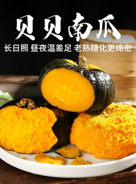 云南元谋贝贝南瓜5斤 单果300g+ 粉糯香甜