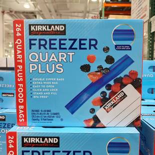 Costco代购 食物保鲜袋可微薄自封袋264泰国 科克兰Kirkland夹链式