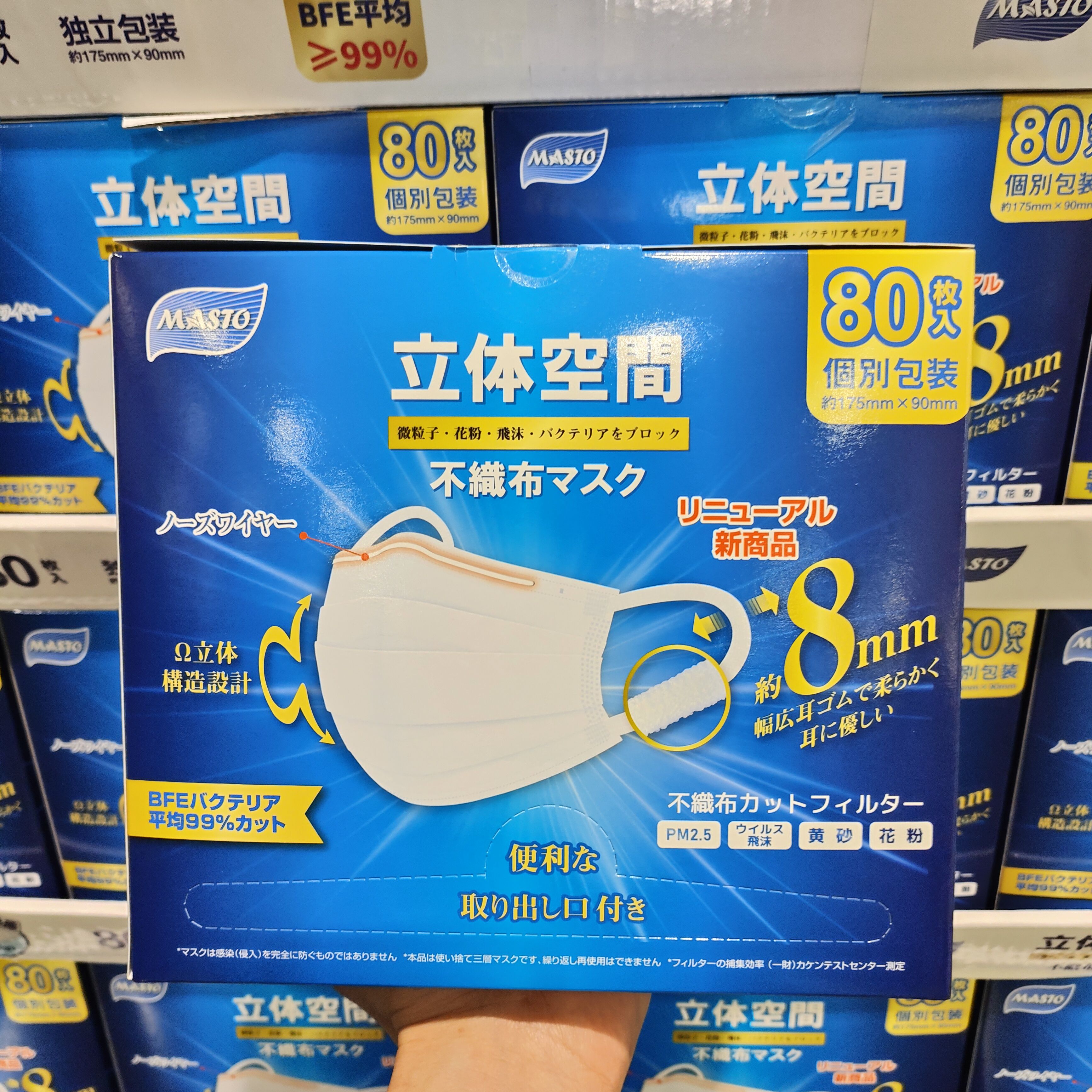 美适特一次独立包装口罩白色透气