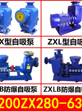 200ZX280-63自吸清水泵 高压喷灌泵 ZXL直连式 ZXB防爆自吸离心泵