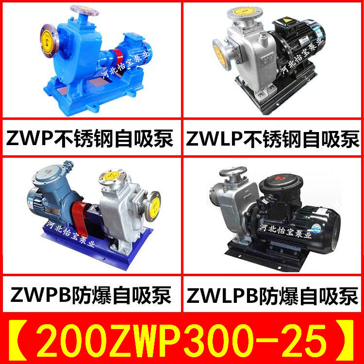 200ZWP300-25污水自吸泵 ZWLP直连 ZWPB防爆不锈钢自吸泵 化工泵