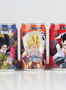 台湾Ocean Bomb联名七龙珠孙悟空限定收藏版樱桃味气泡水碳酸饮料