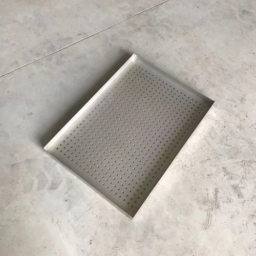 长方形不锈钢盘子蒸盘手工盘带孔盘特大盘可定制