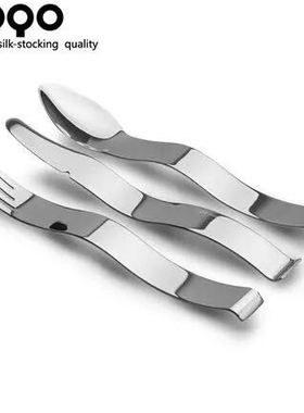 OQO欧克欧不锈钢西餐餐具刀叉勺三件套505050