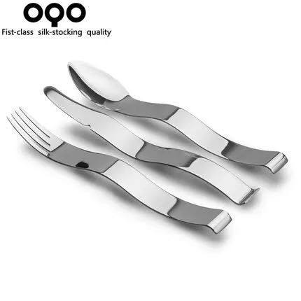 OQO欧克欧不锈钢西餐餐具刀叉勺三件套505050
