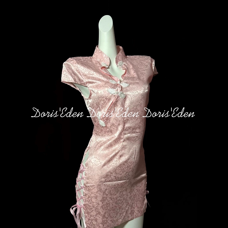 古典旗袍新中式复古连衣裙qqny