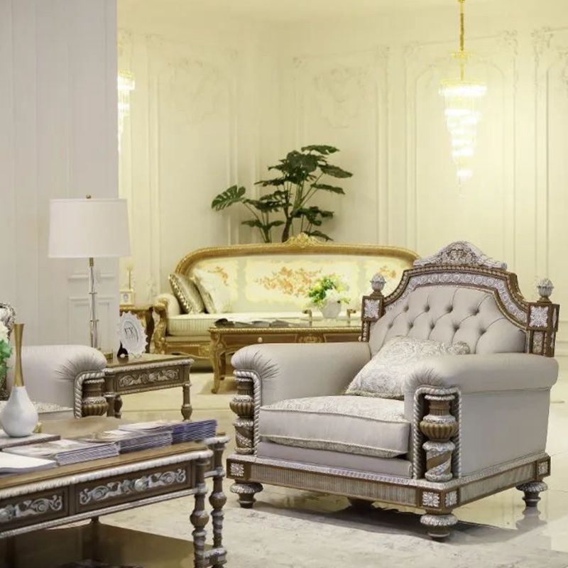 法式经典雕花沙发亚历山大宫廷奢华实木大沙发福溢真皮沙发别墅