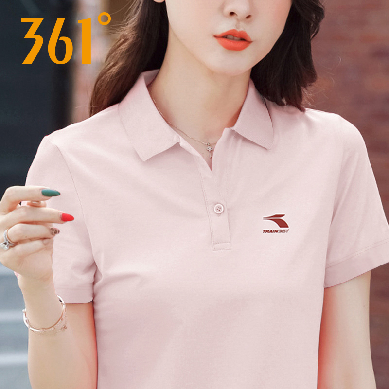 361运动t恤polo翻领短袖女