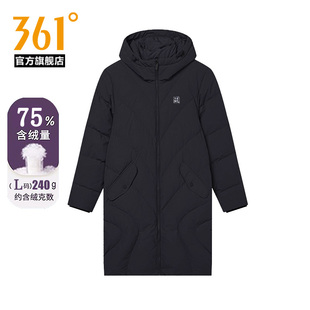 361中长款加厚保暖羽绒服女2025冬户外运动过膝连帽外套562444317