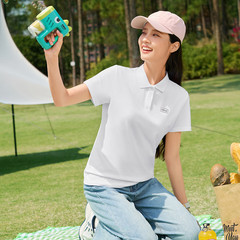 361度女短袖t恤polo衫冰感翻领夏季新半袖运动休闲上衣562524009A