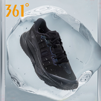361赤焰4雨屏跑步鞋2025秋季新款防泼水鞋子减震防滑跑鞋运动鞋男
