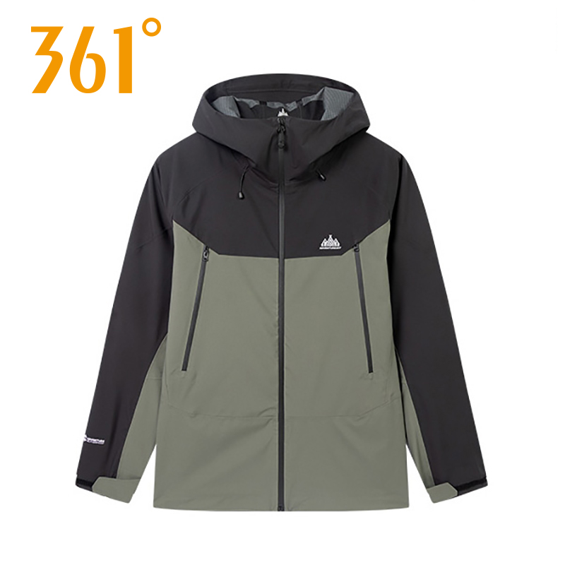361度雨屏户外冲锋连帽外套