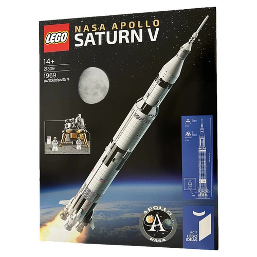 nasa火箭土星乐高模型太空母婴