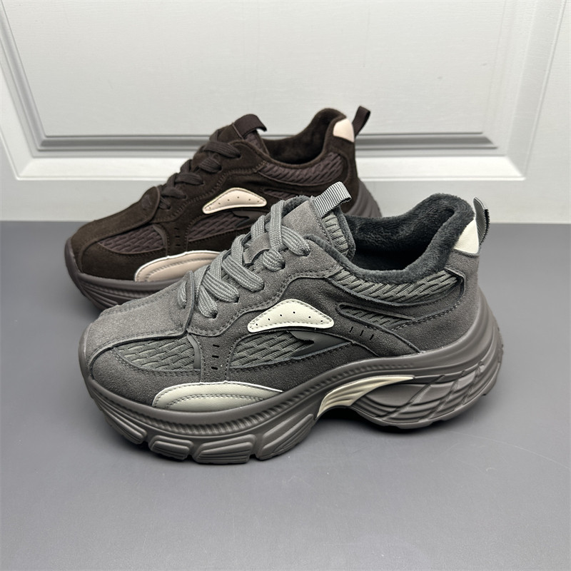 真皮休闲厚底轻便舒适老爹鞋