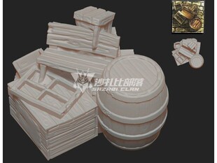 疯狂诡宅Mansions of Madness 游戏专用立体路障▲沙扎比部落