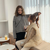 2019 Spring new pattern Korean Edition Easy stripe Socket sweater Lazy Sweater Primer jacket